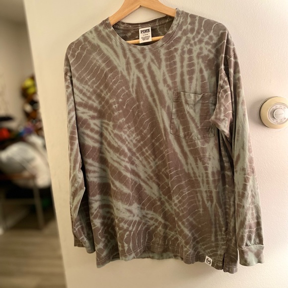 PINK Victoria's Secret Tops - Victoria’s Secret Pink Tie Dye Long Sleeve